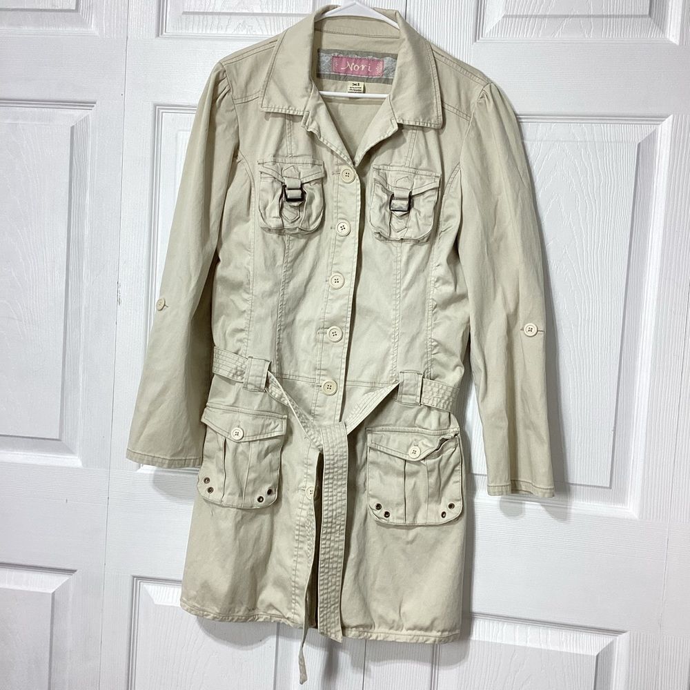 Nori Trench Coat Tan Utility Style XL